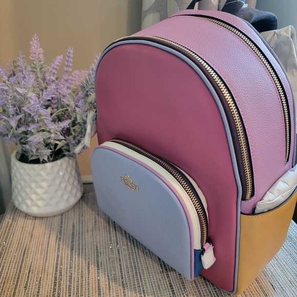 Coach Court Backpack in Colorblock - Picture 2 of 12